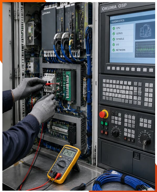 Ремонт систем ЧПУ Okuma OSP в Вязьме